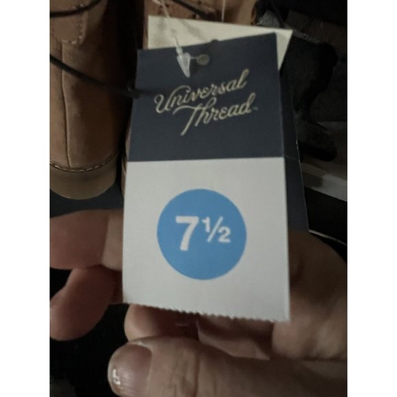 Women's Ophelia Memory Foam Combat Boots Universal Thread Tan Size 7.5 - Picture 6 of 12